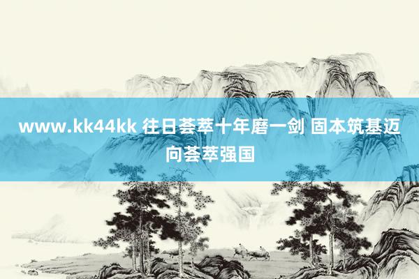 www.kk44kk 往日荟萃十年磨一剑 固本筑基迈向荟萃强国